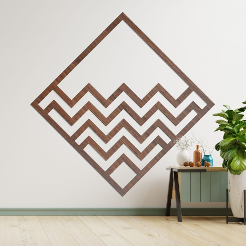 Geometrická nástenná dekorácia štvorec - SUQARE