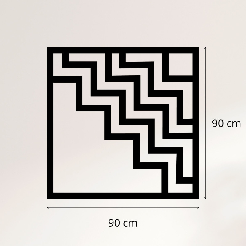 Geometrická nástenná dekorácia štvorec - SUQARE