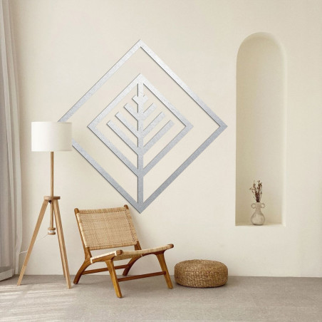 Drevená dekorácia list štvorec - ATALY