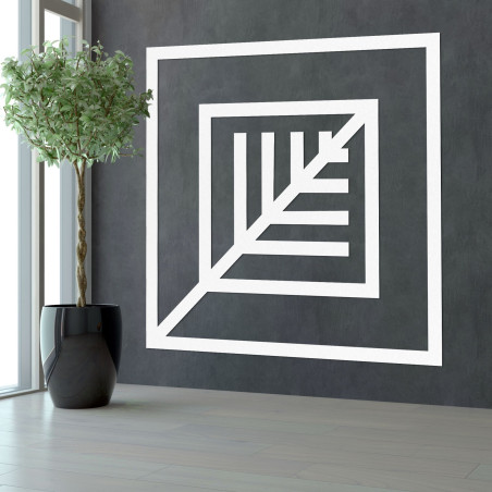 Drevená dekorácia list štvorec - ATALY