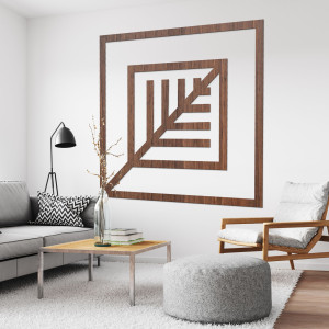 Geometrický obraz list - LEARD 2