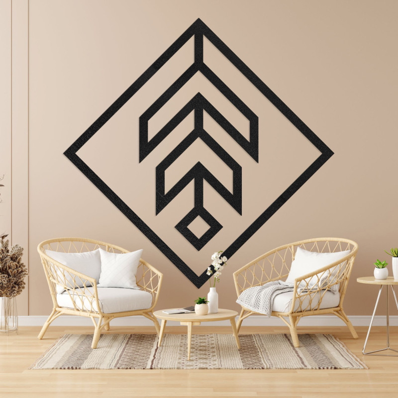 Nástenná geometrická dekorácia štvorec - SKAUKA