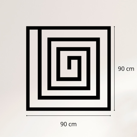 Drevená dekorácia špirála - SQUARIL