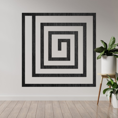 Drevená dekorácia špirála - SQUARIL