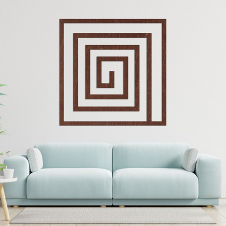 Drevená dekorácia špirála - SQUARIL