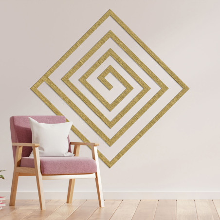 Drevená dekorácia špirála - SQUARIL