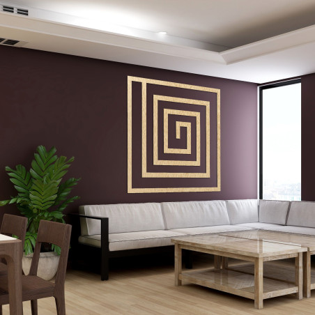 Drevená dekorácia špirála - SQUARIL