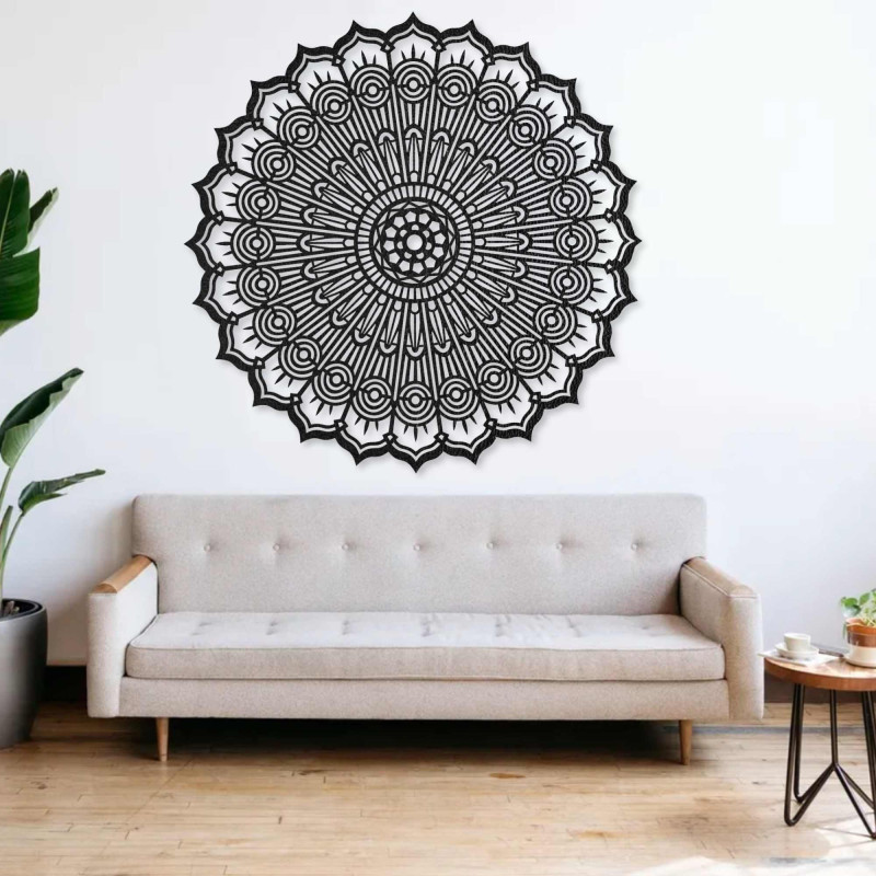Drevená mandala na stenu