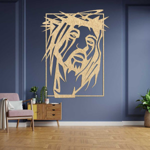 Dekorácia z dreva Ježiš Kristus - FEIGHTO 2