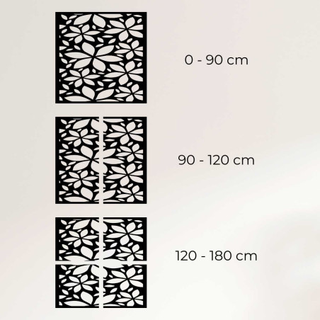 Drevený kvetinový obraz štvorec - BOTANICA