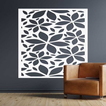 Drevený kvetinový obraz štvorec - BOTANICA