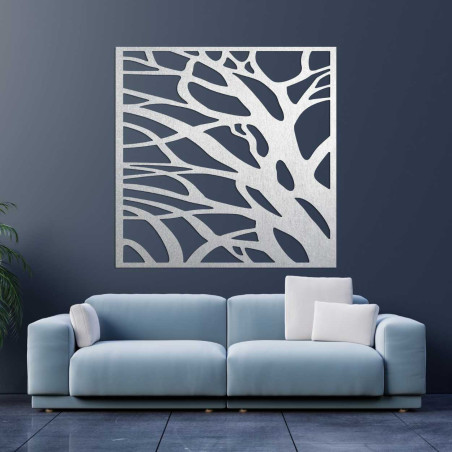 Drevená dekorácia na stenu príroda štvorec - LASLO