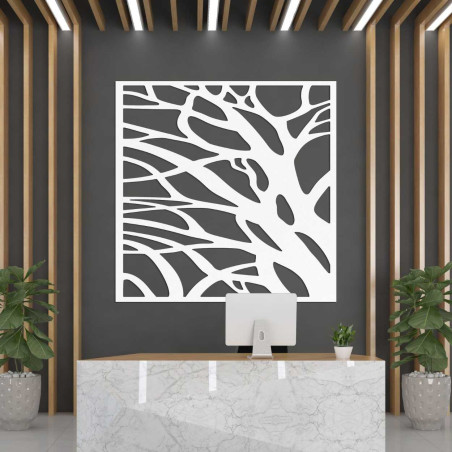 Drevená dekorácia na stenu príroda štvorec - LASLO