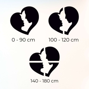 obraz na stenu pár v srdci láska 2