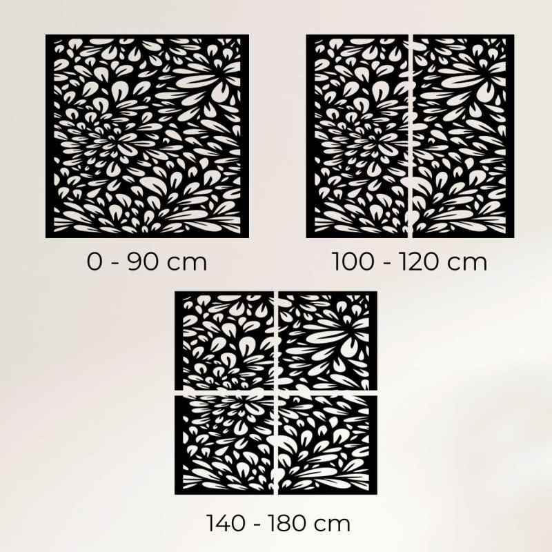 Detailne spracovaný drevený obraz s organickými tvarmi pripomínajúcimi kvety a lístky.