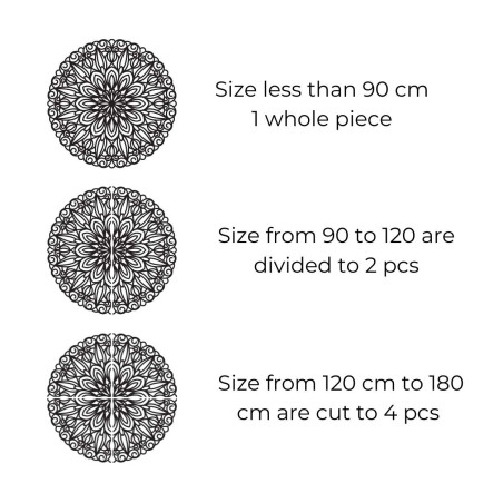 Elegantná drevená mandala na stenu Elegantná drevená mandala na stenu