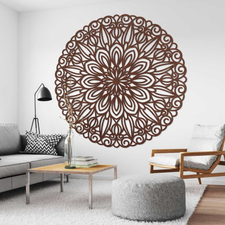 Elegantná drevená mandala na stenu Elegantná drevená mandala na stenu