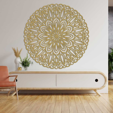 Elegantná drevená mandala na stenu Elegantná drevená mandala na stenu