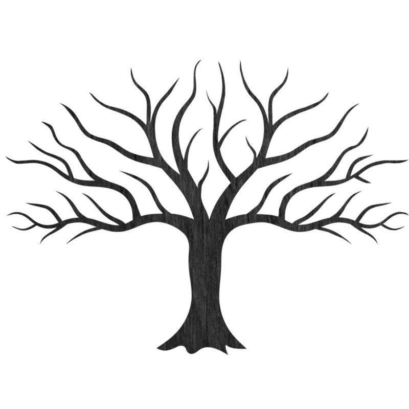 Drevený obraz na stenu strom a konáre - JOLAF