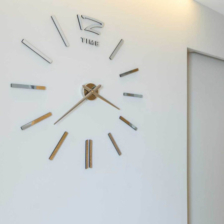 Zrkadlové nalepovacie nástenné hodiny Zrkadlové nalepovacie nástenné hodiny