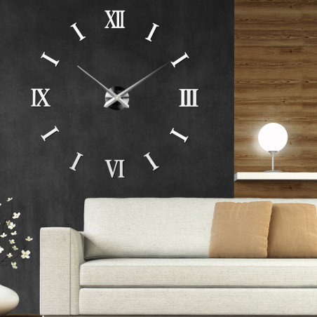 Biele Samolepiace hodiny s efektom 3D, ktoré si nainštalujete bez náradia či vŕtania. Biele Samolepiace hodiny s efektom 3D, ktoré si nainštalujete bez náradia či vŕtania.
