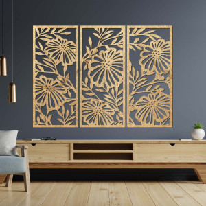 Ručne vyrezávaný drevený obraz – prírodná dekorácia