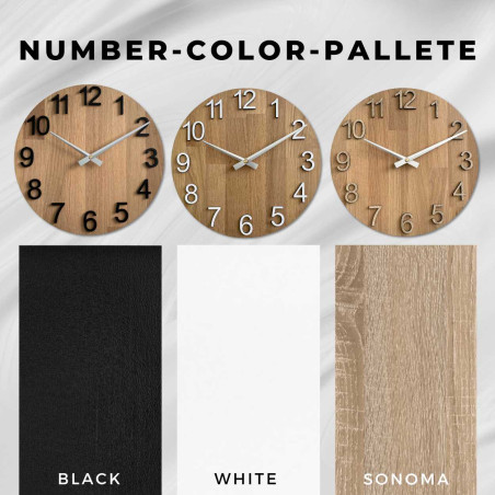 Kruhové hodiny s výraznými číslami pre ľahké čítanie času