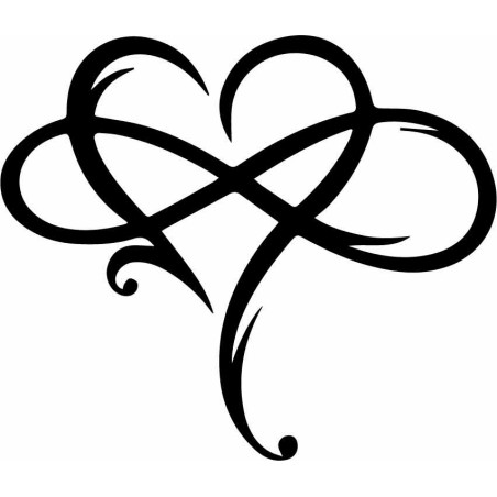 Drevený obraz na stenu srdce - INFINITY LOVE