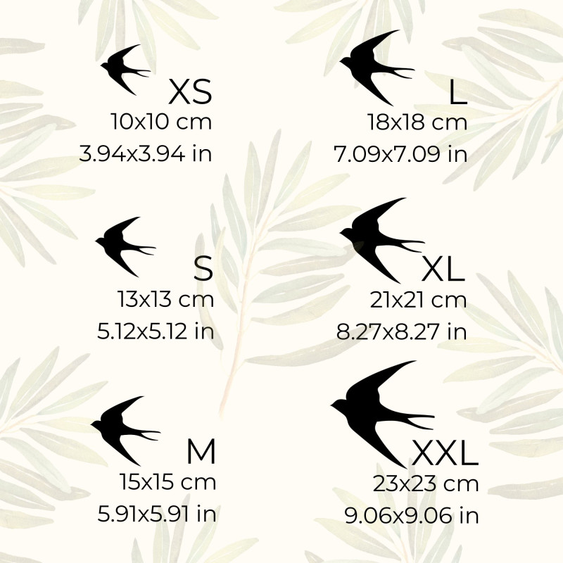Drevené dekorácie lietajúcich vtákov - HEJNO