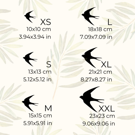 Drevené dekorácie lietajúcich vtákov - HEJNO