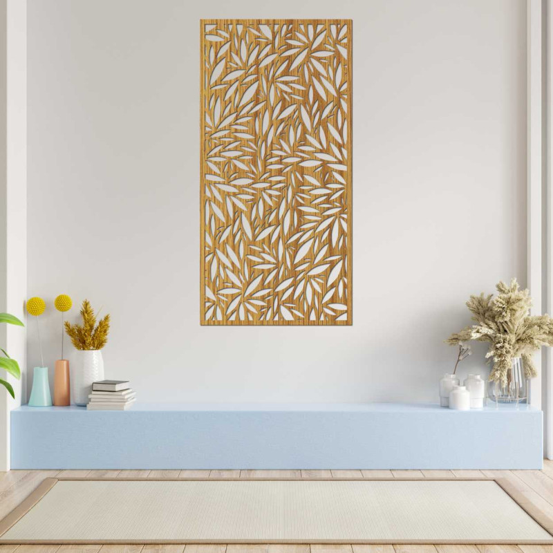 Elegantná prírodná dekorácia s listovými výrezmi