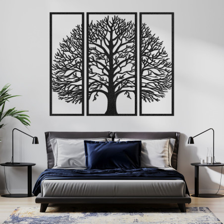 Strom života – moderná drevená 3-panelová nástenná ozdoba Strom života – moderná drevená 3-panelová nástenná ozdoba