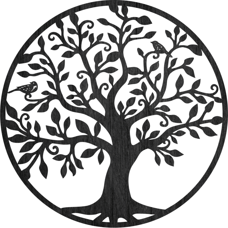Drevená dekorácia strom života na stenu, umenie...