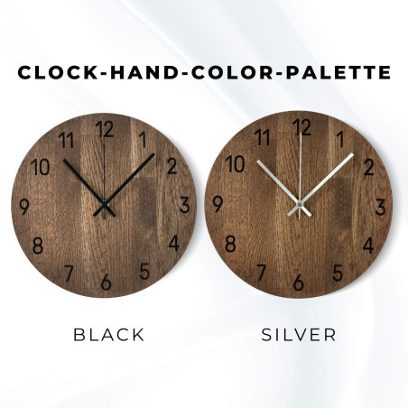 Ručne vyročené nástenné hodiny zo kvalitného dubu Ručne vyročené nástenné hodiny zo kvalitného dubu