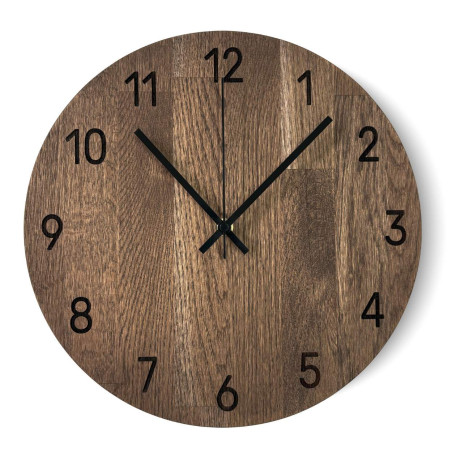 Ručne vyročené nástenné hodiny zo kvalitného dubu Ručne vyročené nástenné hodiny zo kvalitného dubu