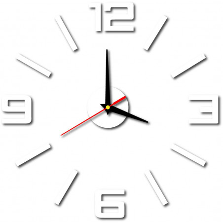 Moderné hodiny na stenu vyrobené z plastu. Vlastná výroba, X-momo Moderné hodiny na stenu vyrobené z plastu. Vlastná výroba, X-momo