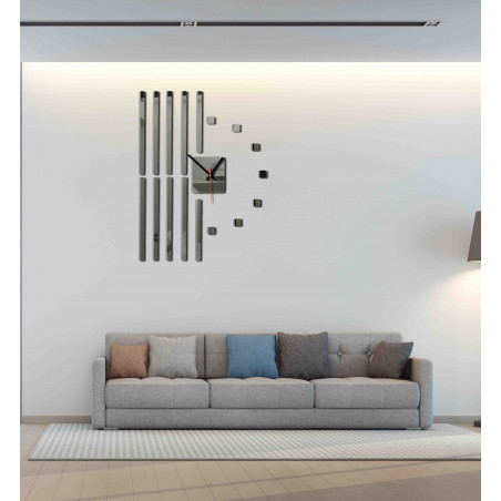 Moderné hodiny na stenu vyrobené z plastu. Vlastná výroba, X-momo Moderné hodiny na stenu vyrobené z plastu. Vlastná výroba, X-momo