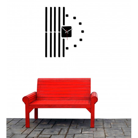 Moderné hodiny na stenu vyrobené z plastu. Vlastná výroba, X-momo Moderné hodiny na stenu vyrobené z plastu. Vlastná výroba, X-momo