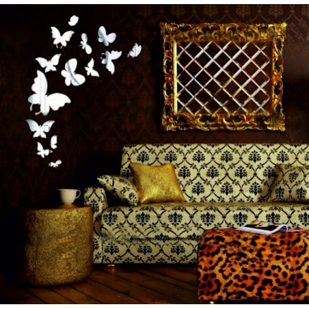 Dekoračné zrkadlá. Zrkadlové samolepky na stenu, ako obraz alebo dekorácia, 3D acryl nálepka