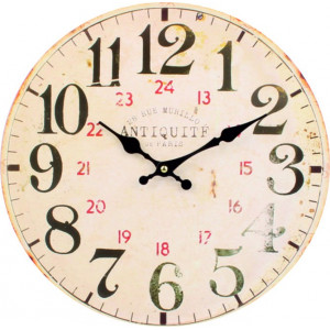 Hodiny z dreva 24 čísla MDF . Fi 35 cm