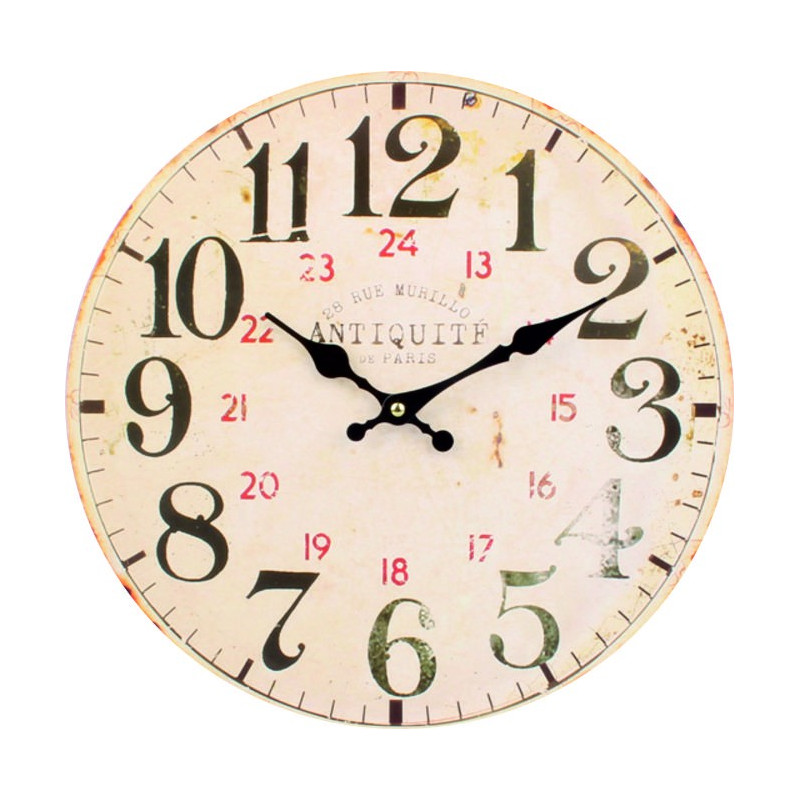 Hodiny z dreva 24 čísla MDF . Fi 35 cm