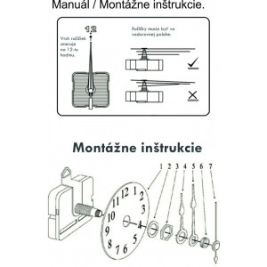 Moderné nalepovacie hodiny na stenu rímske čísla , zrkadlové . 2