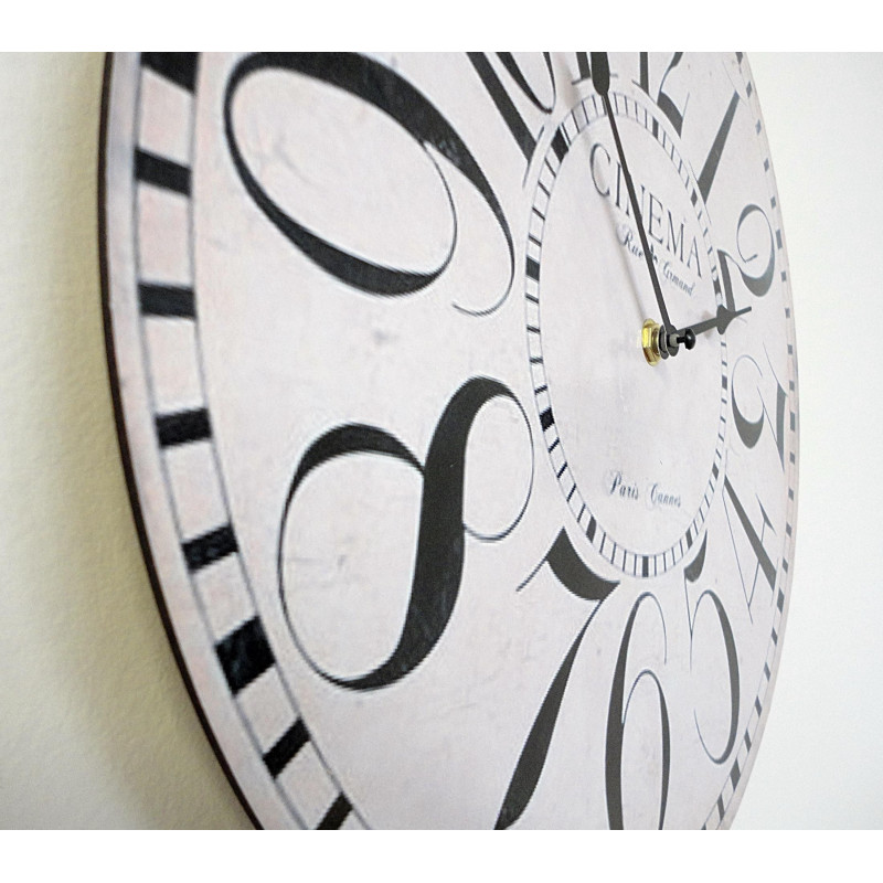 Hodiny z dreva cinema MDF . Fi 34 cm