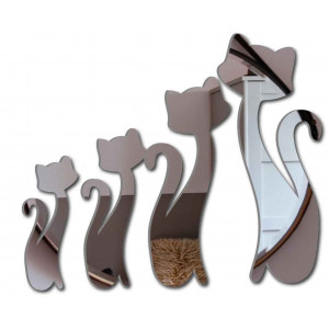 Moderné dekoračné zrkadlá. Zrkadlové a farebné samolepky na stenu,3D samolepky vyrobené z akrylu 2