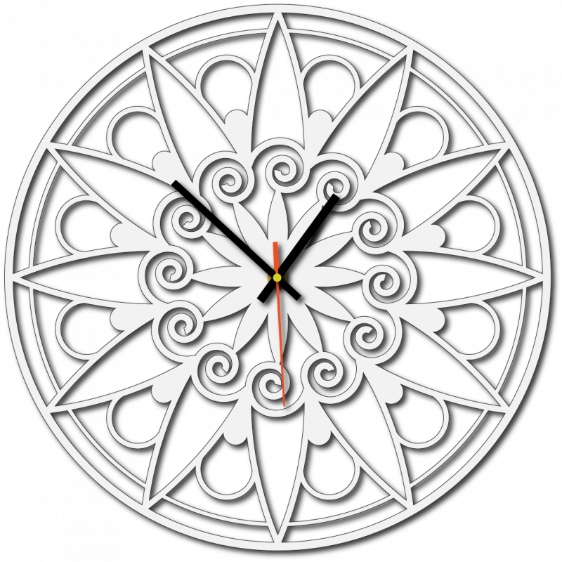 Moderné hodiny na stenu, Nástennée hodiny ako darček, 3D Hodiny mandala.