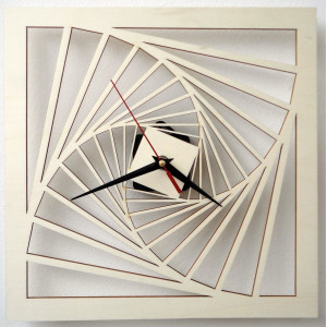 Moderné hodiny na stenu, nástenné hodiny z dreva, preglejka