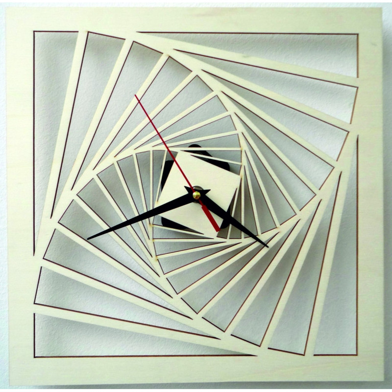 Moderné hodiny na stenu, nástenné hodiny z dreva, preglejka