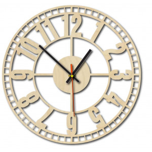 Moderné hodiny na stenu, nástenné hodiny z dreva, preglejka 2