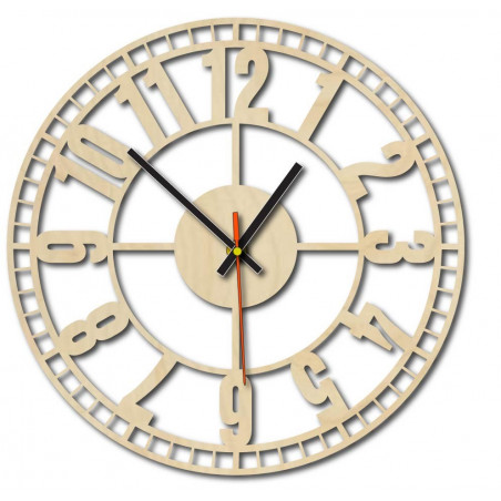 Moderné hodiny na stenu, nástenné hodiny z dreva, preglejka