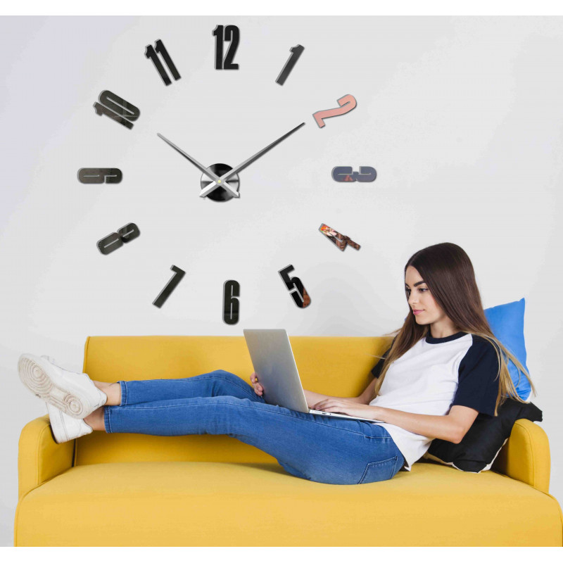 Nalepovacie nástenné hodiny,luxusné hodiny na stentu,plastové hodiny